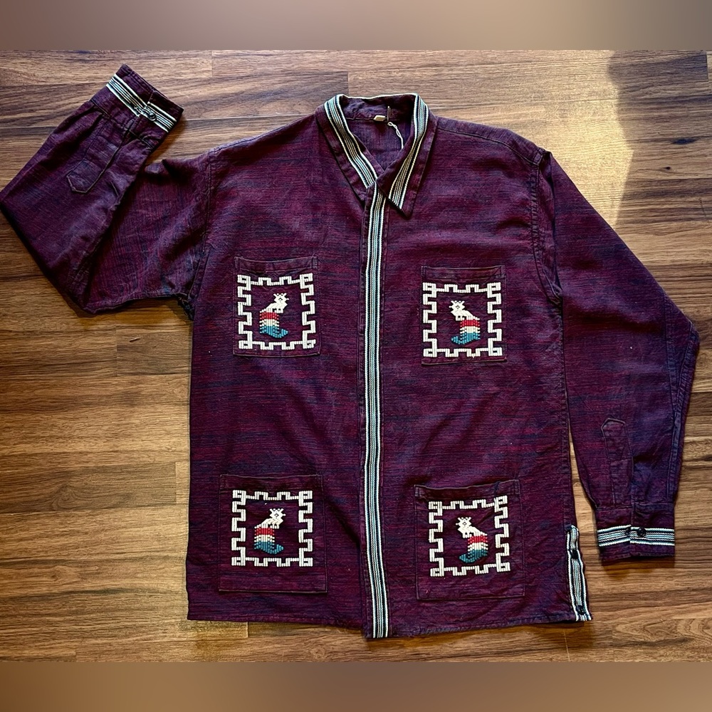 1970’s Vintage Guatemalan Cotton Shirt Jacket
